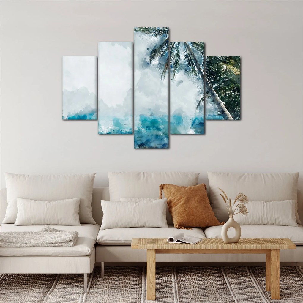 Obraz palmy nad morom (150x105 cm)
