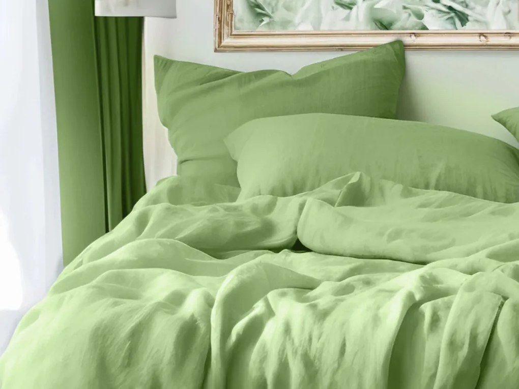Mušelínové obliečky MUSSARI svetlozelené Rozmer obliečky: 70 x 90 cm | 140 x 200 cm