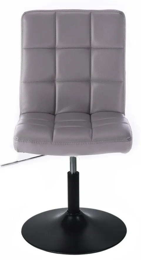 LuxuryForm DESIGN Stolička TOLEDO na čiernom tanieri - sivá