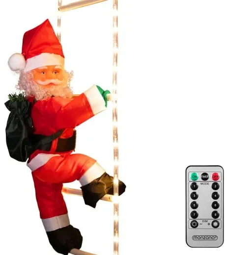 InternetovaZahrada Mikuláš na rebríku- 48 LED diód