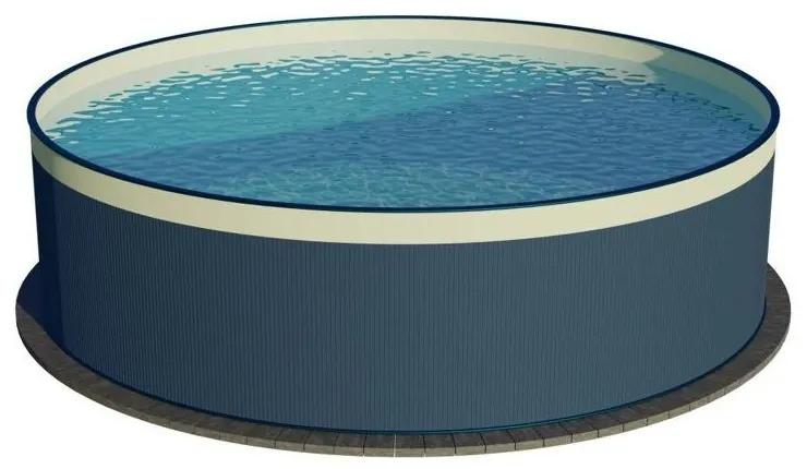 Bazén Planet Pool oceľový 3,5 x 0,9 m Antracit/Piesková + skimmer