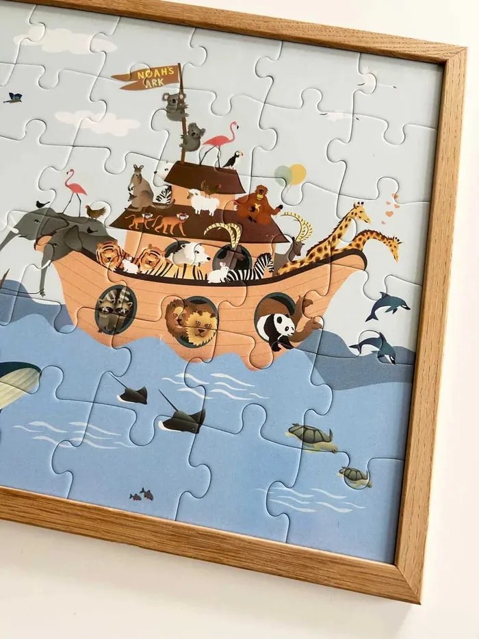 ViSSEVASSE Detské puzzle Noah's ark 42 dílků