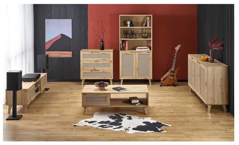 Konferenčný stolík Rustico, dub artisan