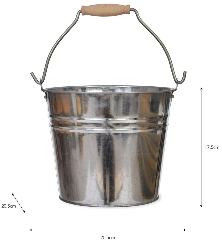 Garden Trading Plechové vedro Steel 4,5 l