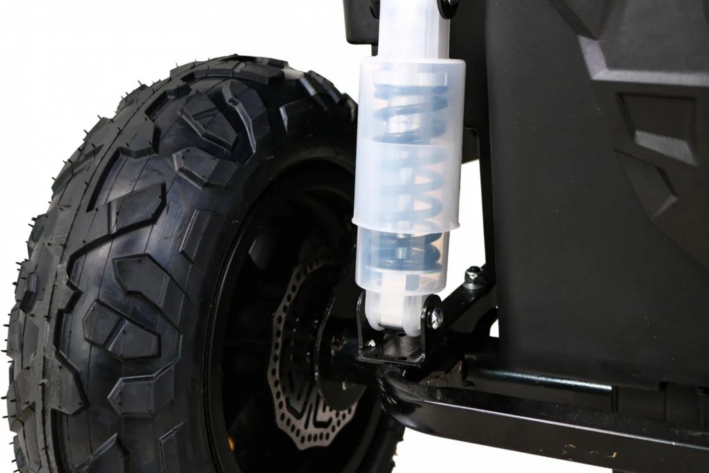 Ramiz Silná pretekárska štvorkolka pre 2 deti Červená + Bezkartáčový motor + Nafukovacie kolesá + LED zvuk