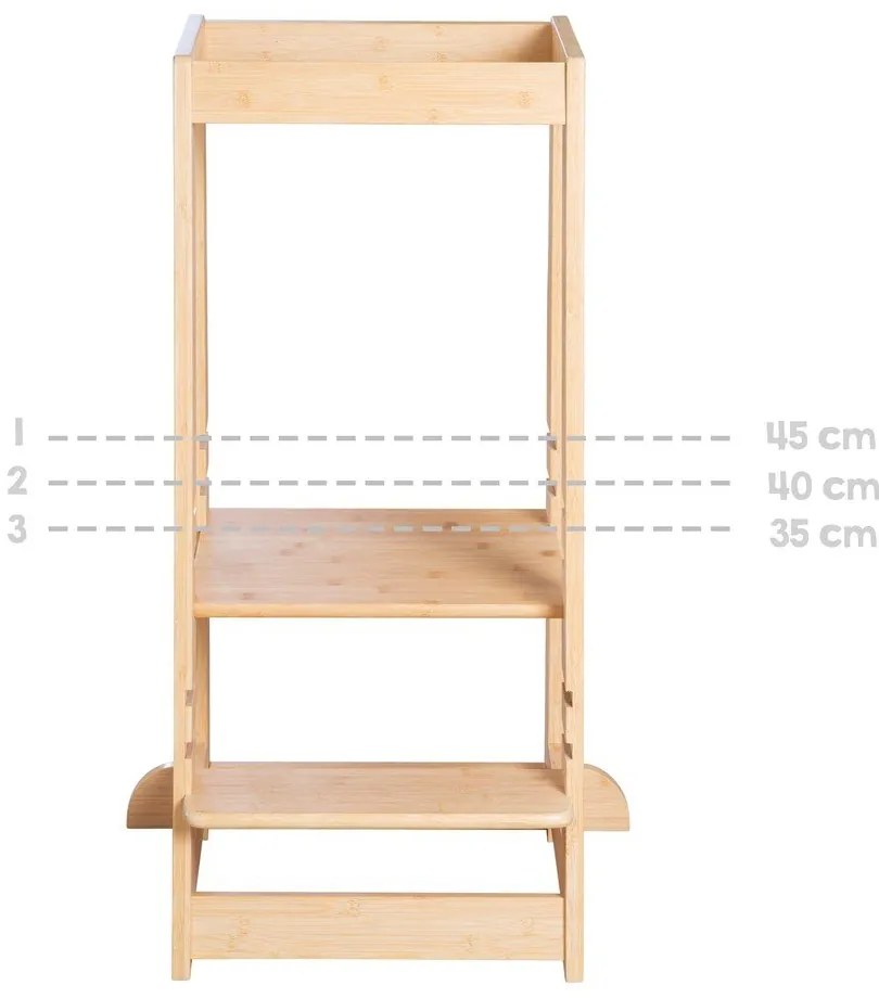 Bambusová učiaca veža v prírodnej farbe – Roba