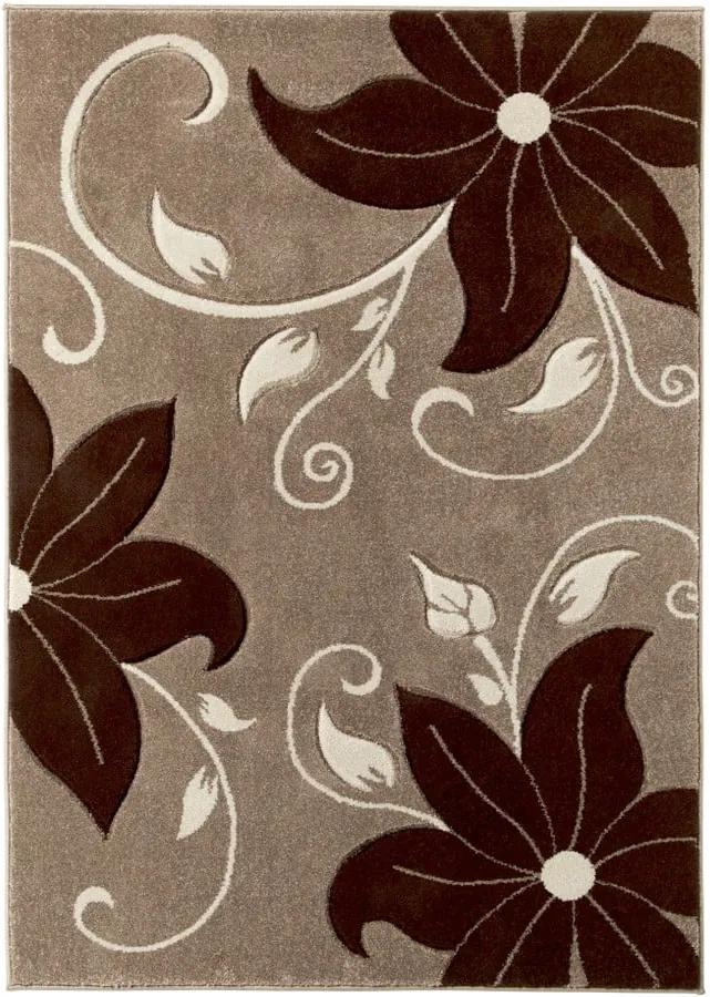 Béžovo-hnedý koberec Think Rugs Verona, 60 × 225 cm