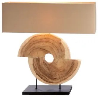 Veľká béžová stolná lampa metro štýl