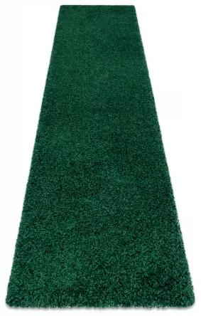 Behúň SOFFI shaggy 5cm zelená - do kuchyne, predsiene, chodby, haly Veľkosť: 60x100cm