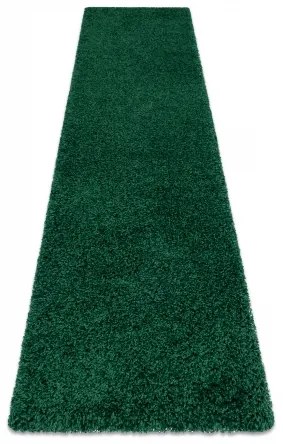 Behúň SOFFI shaggy 5cm zelená - do kuchyne, predsiene, chodby, haly Veľkosť: 70x200cm