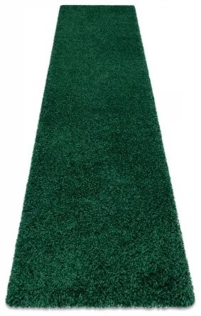 Behúň SOFFI shaggy 5cm zelená - do kuchyne, predsiene, chodby, haly Veľkosť: 70x250cm