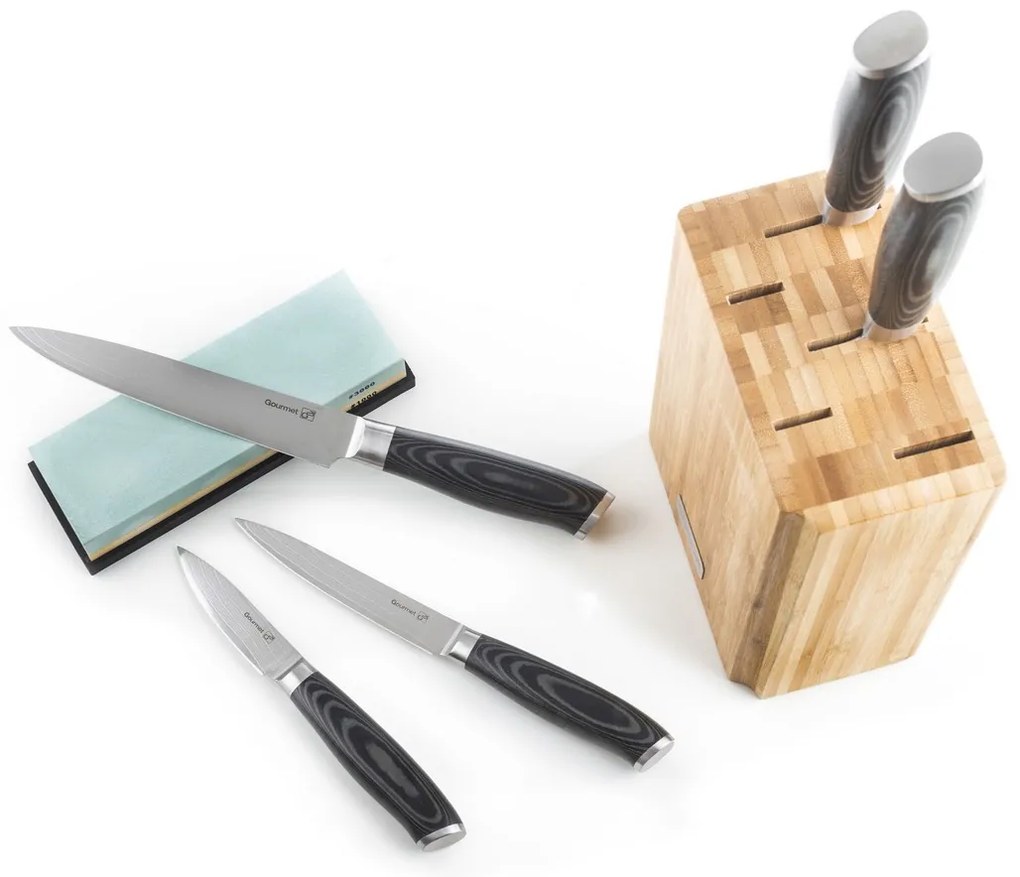 Blok na nože G21 Gourmet Damascus, bambusový pre 5 nožov 60022250