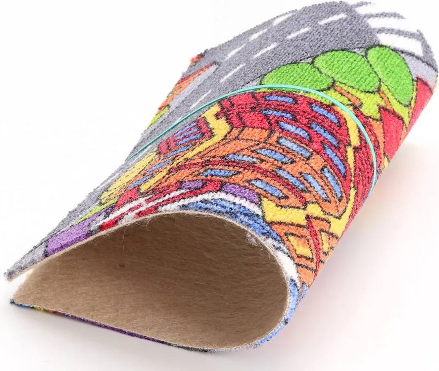 AKCIA: 170x175 cm Koberec metráž Big City 97, šíře, viacfarebná, filc, detská izba, Associated Weavers