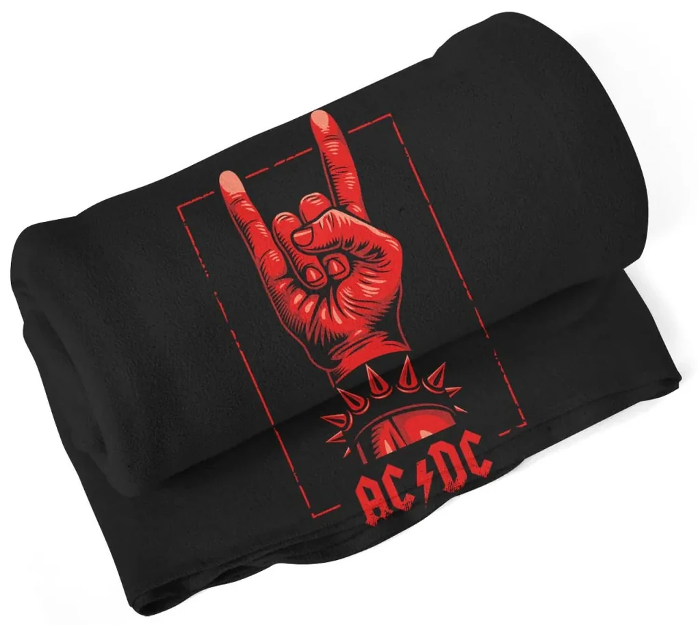 Sablio Deka ACDC Červená ruka - 150x120 cm