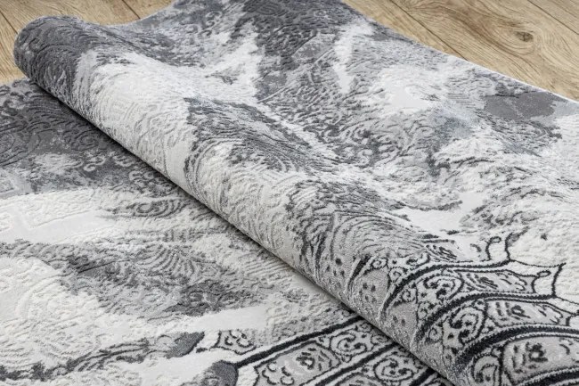 Koberec ALLURE 5715 svetlosivý / biely