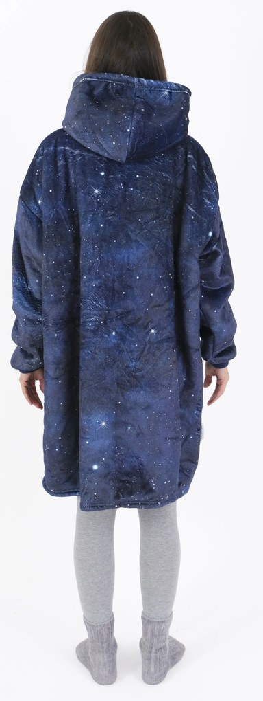 Baránková mikina mikroplyš – Hviezdna obloha veľkosť M