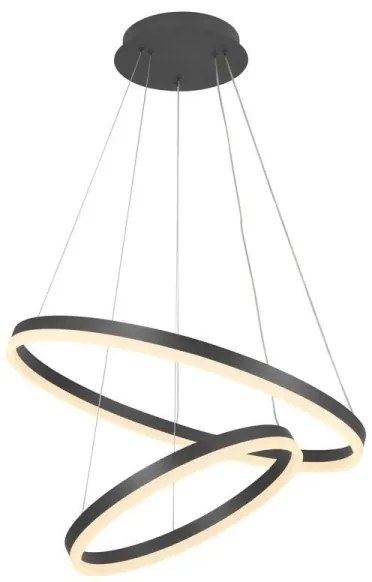 LED Stmievateľný luster na lanku LED/70W/230V 3000-6500K + diaľkové ovládanie