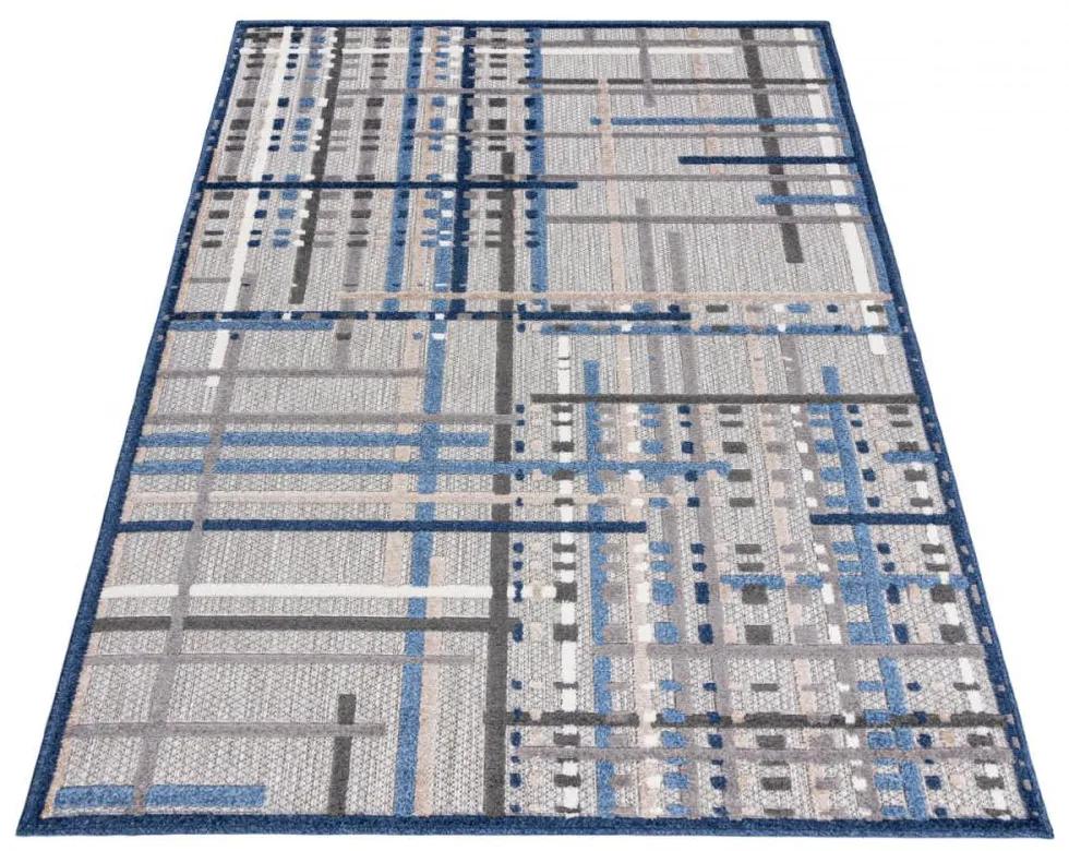 Kusový koberec Beny sivomodrý 80x150cm