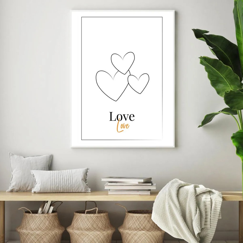 Plagát - Love (A4)