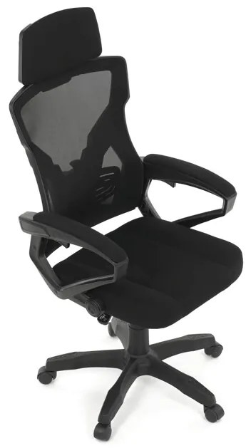 Autronic BONTEC Kancelárska stolička, výškovo nastaviteľná, čierna látka, KA-R223 BK Farba: Čierna