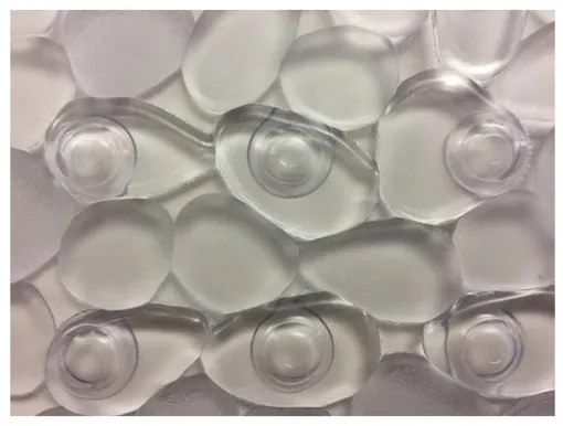 Spirella Protišmyková okrúhla podložka do sprchy RIVERSTONE, číra, 57 cm