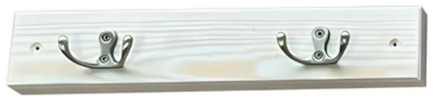 Vešiak 2 kovové rúčky borovica