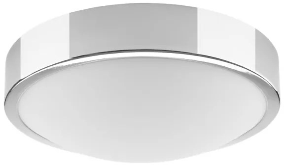 Stropné svietidlo JONAS 1xE27/60W/230V pr. 26 cm lesklý chróm