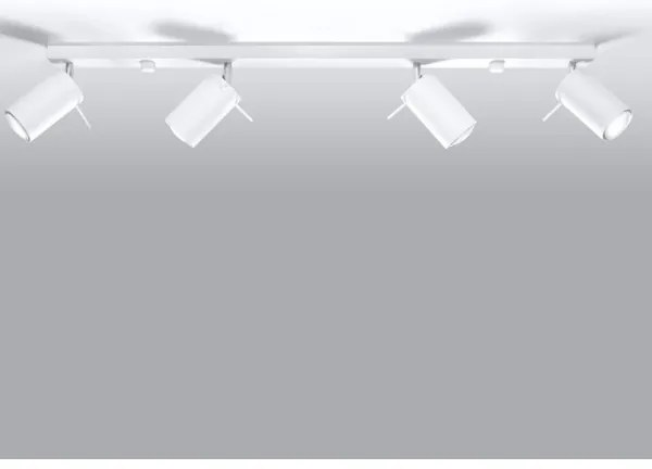 Sollux SL.0331 - Bodové svietidlo RING 4L 4xGU10/10W/230V biela