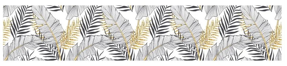Samolepka na okno 200x40 cm Classy Palm Leaves - Ambiance