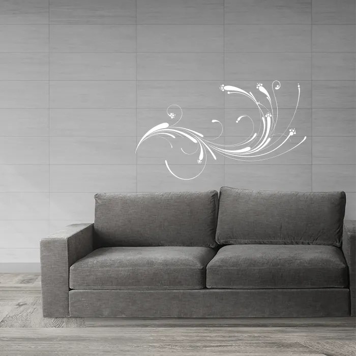 Sablio Samolepka na stenu: Point ornament - 43x90 cm