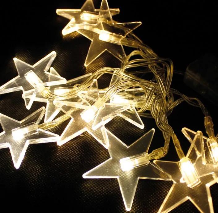 Linder Exclusiv Vianočná svetelná reťaz Hviezdy 48 LED LK012W - Teplá biela