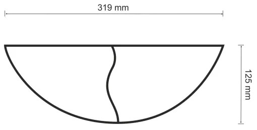 Nástenné svietidlo FALA 1xE14/12W/230V sadra/biela