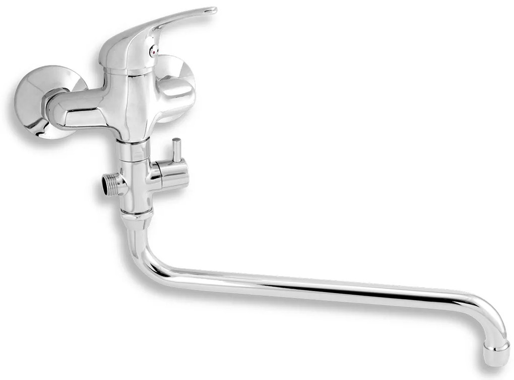 Novaservis Titania Iris, paneláková batéria bez sprchy 100 mm, chrómová, 92073/1,0