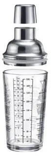 Westmark 3-dielny koktailový šejker SAM, sklo/nehrdz. oceľ, 400 ml