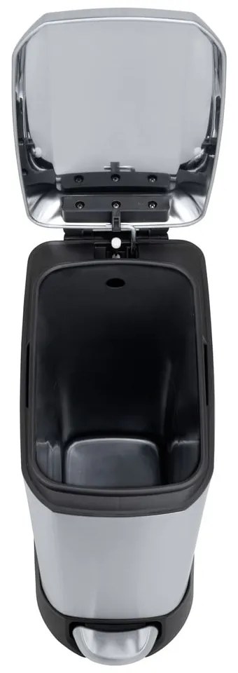 Pedálový odpadkový kôš z nehrdzavejúcej ocele v striebornej farbe 12 l Design – Wenko