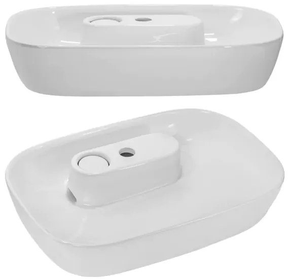 Umývadlo na dosku Pola biele