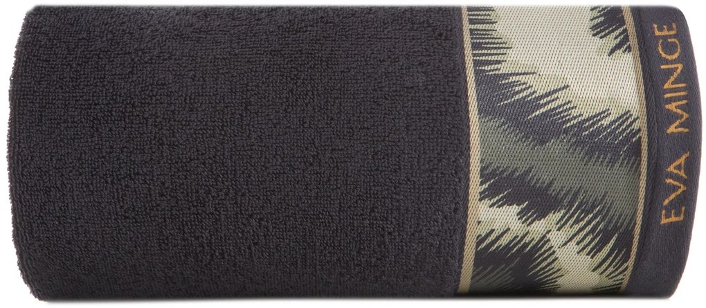 BAVLNENÝ UTERÁK EVA MINGE24 70X140 CM ČIERNA