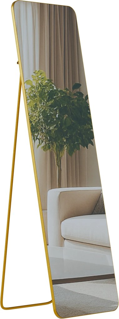 Zrkadlo Gurnee 140x40 cm - zlaté lesklé