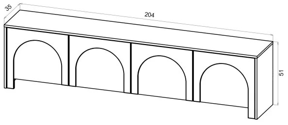 Televízny stolík NIO kašmírový/béžový