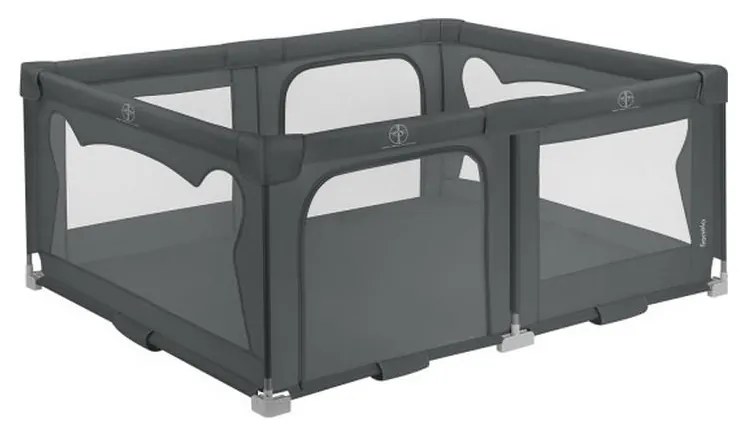 Lionelo - Hracia ohrádka FLORENCE Šedá (grafit)