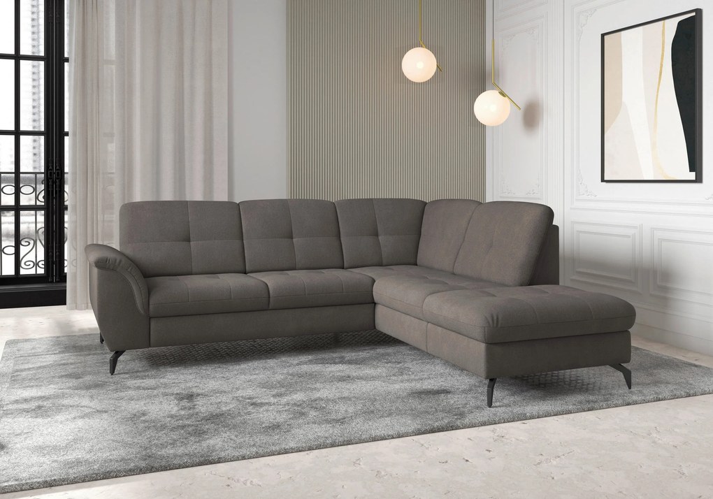 XXXLutz ROHOVÁ SEDAČKA, textil, grafitová Sit & More - Sedačky - 00014401331R