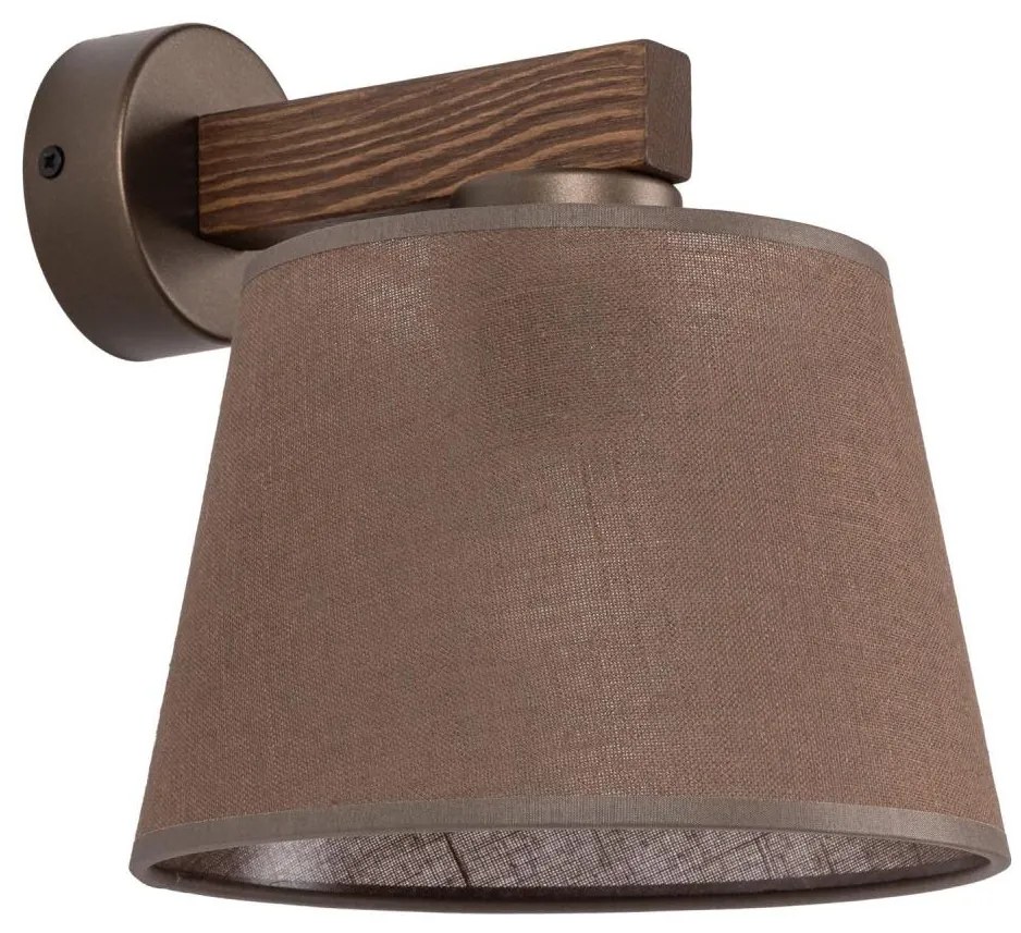 Brilagi - Nástenné svietidlo LATTE 1xE27/15W/230V borovica/hnedá