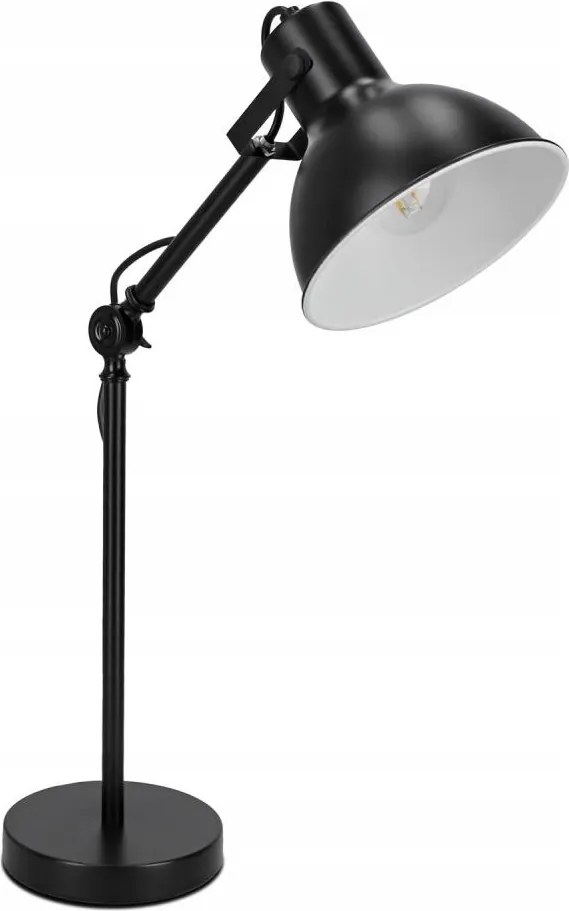 Stolná lampa 1xE27/40W/230V čierna