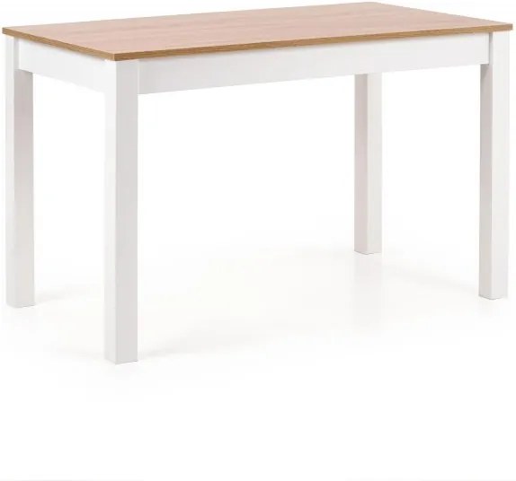 Jedálenský stôl KSAWERY Halmar Biela / dub sonoma