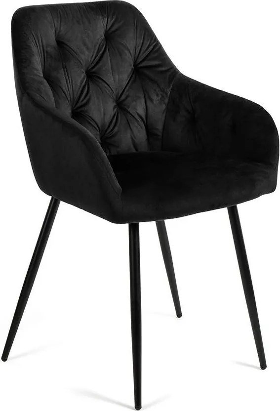 Jedálenský set 6x stoličiek + stôl 200 cm AVENBERG OBSIDIAN