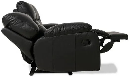 Trojmiestna pohovka MESONICA s manuálnou funkciou relax, tm. sivá (Genisia 850)