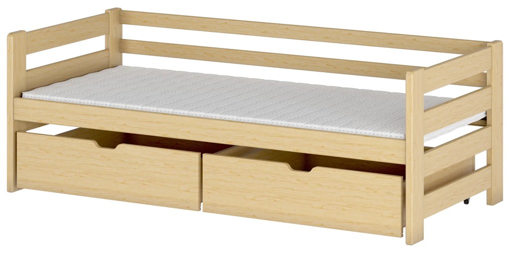 Detská posteľ 90 x 190 cm Erin (s roštom a úl. priestorom) (borovica). Vlastná spoľahlivá doprava až k Vám domov. 1012868