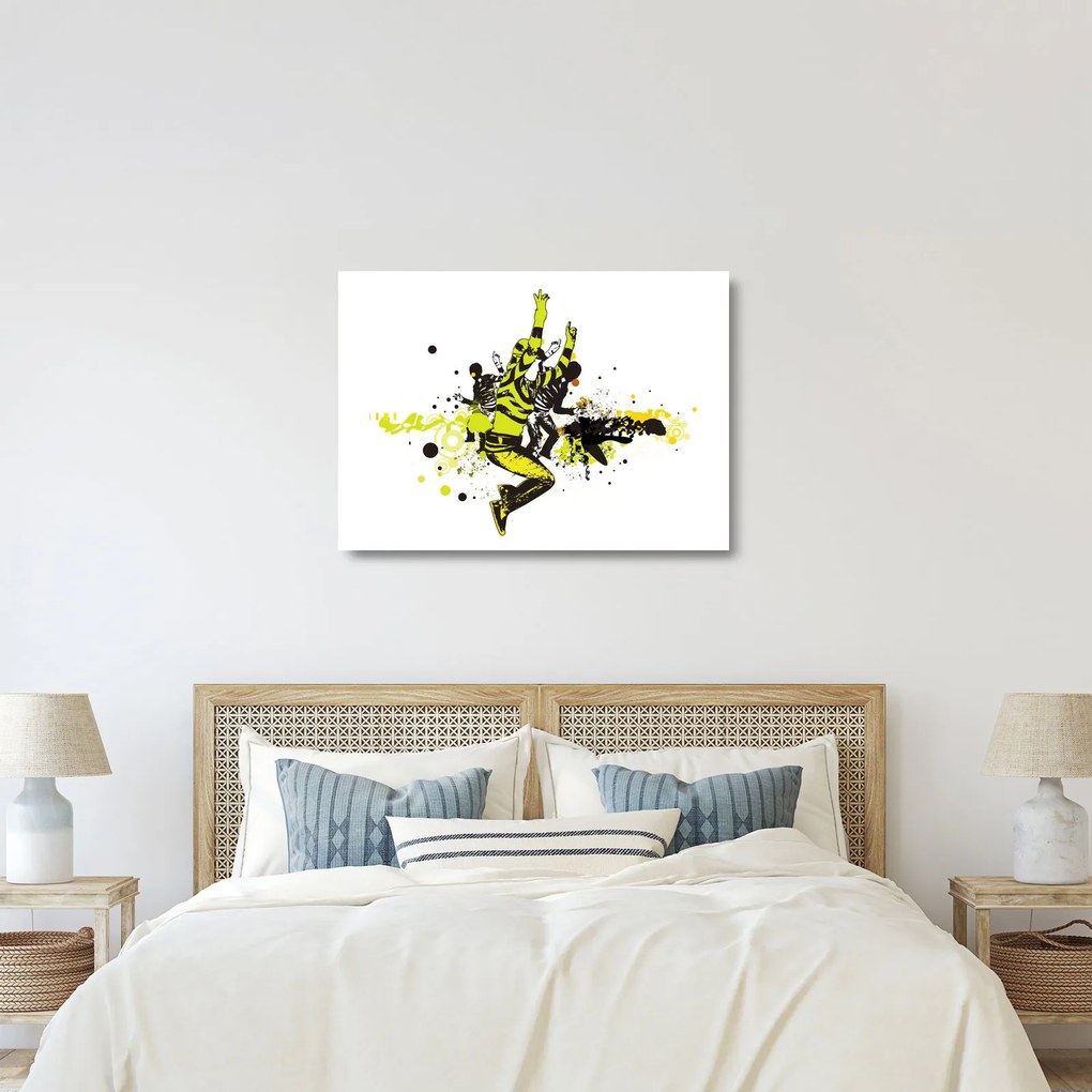 Sklenený obraz - Street dance (70x50 cm)