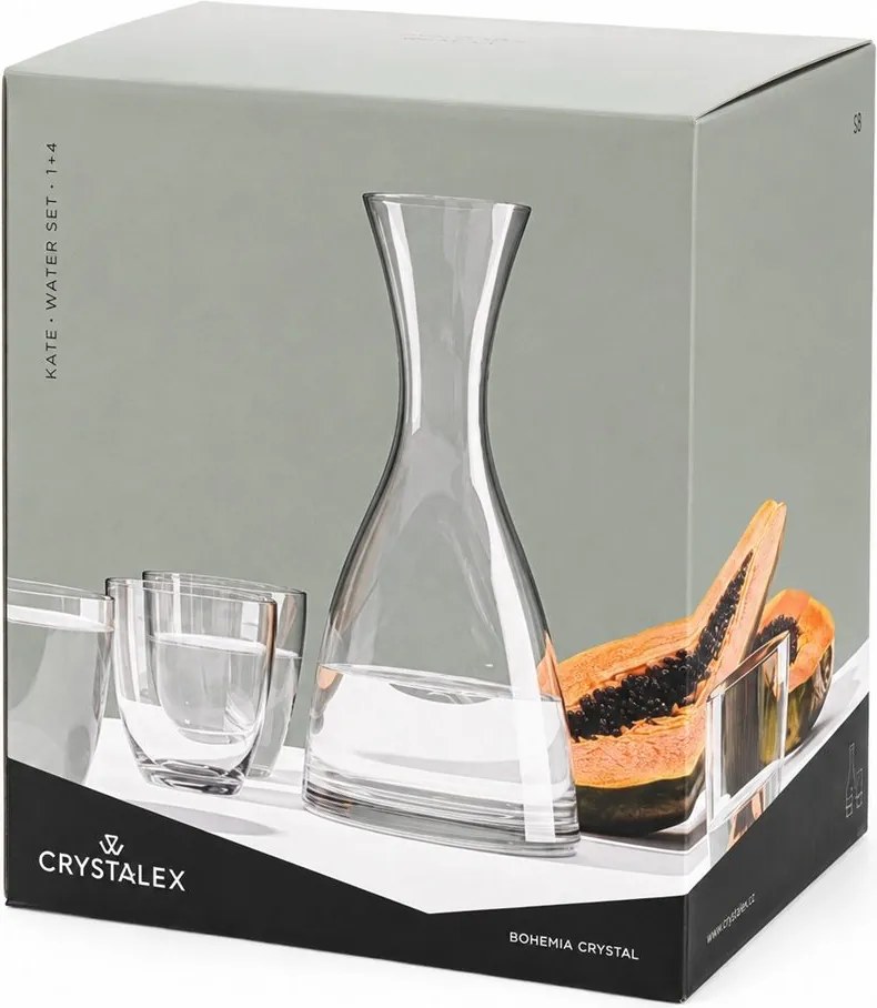Crystalex WATER SET karafa a poháre na vodu (1 + 4)