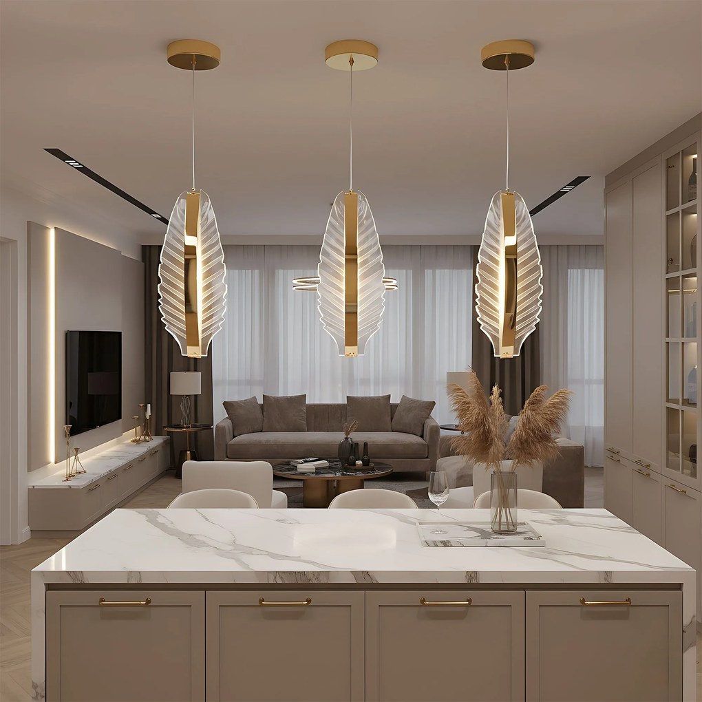 Toolight Toolight, LED stropné svietidlo, 8W, 4000K, 1000lm, G141-CP, zlatá, OSW-02610